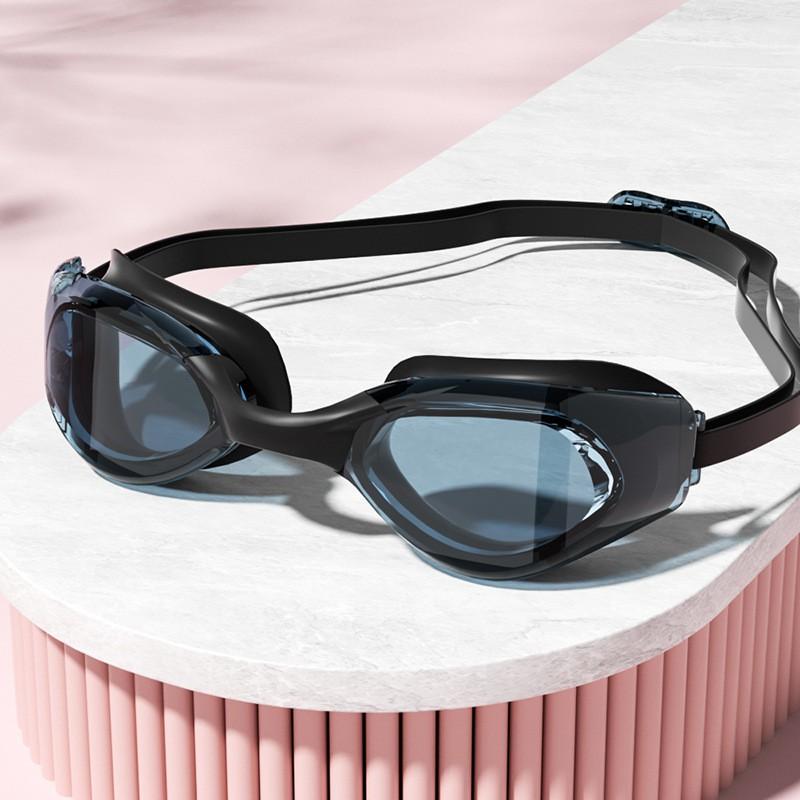 HD Очки для плавания Взрослые Антизапотевающие Покрытые Линзы Защита глаз Мужчины Женщины Маленькая оправа Водонепроницаемые