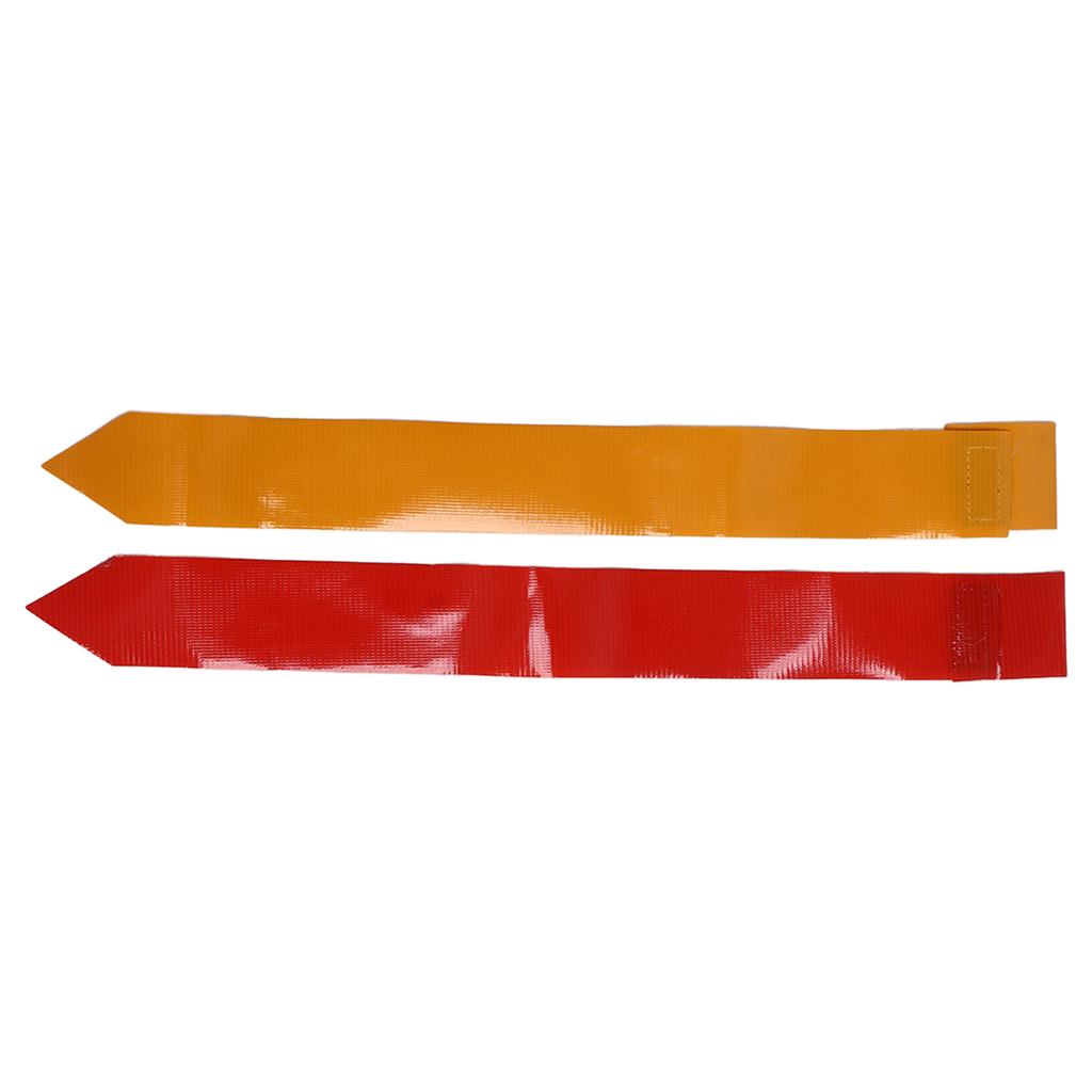 Flag Football Set 10 Spieler Football Gürtel Flaggen Set 10 Gürtel 30 Flaggen 4 Hütchen zum Spielen Rot und Gelb