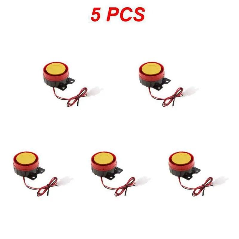 1~5PCS Durable Car Horn Air Raid Siren Alarm Universal 12v Car Truck Horn Portable Small Electric Horn Alarm Car Interior Parts