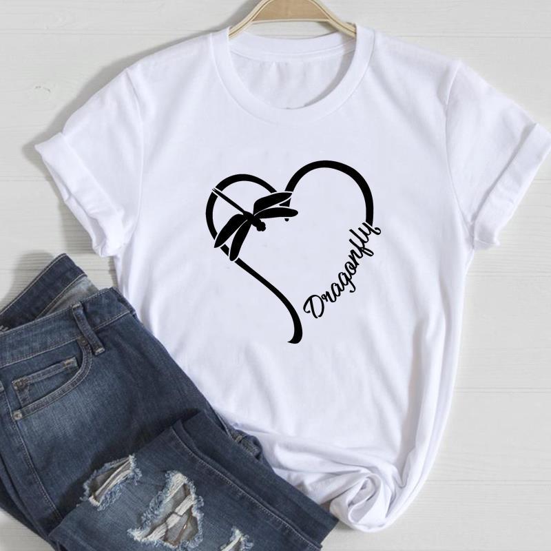 Dandelion Ins Casual Printed Europe and The United States Clothing Top Shortsleeved Tshirt Graphic T Shirts Women Clothing