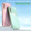 Square Plating Silicone Phone Case for Samsung Galaxy A50 A50S A30S Soft Luxury Original Camera Protection Shockproof Back Cover