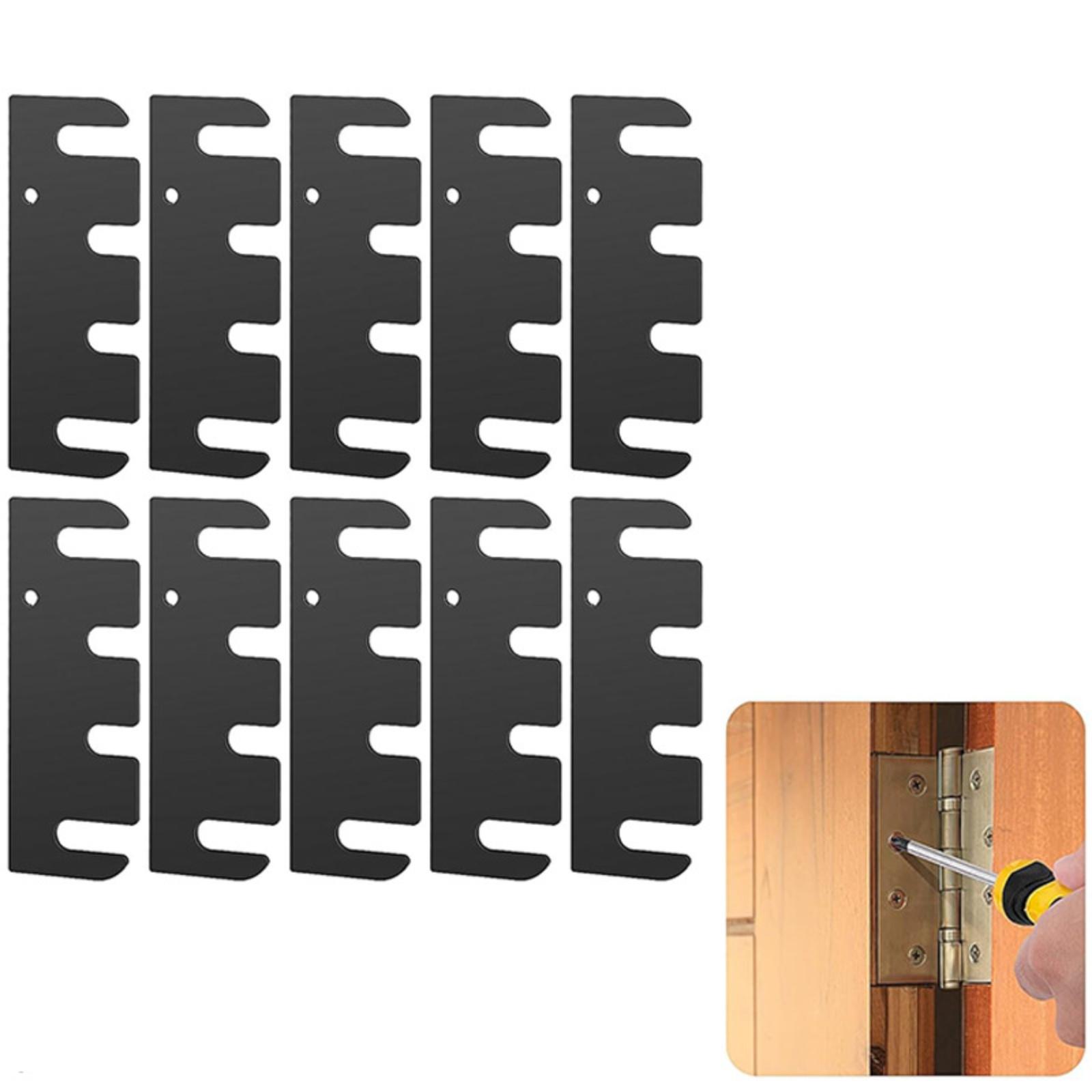 Нержавеющая сталь Дверная петля Прокладка Фурнитура Дверная петля Накладки-заполнители Комплекты прокладок Для ремонта дверных петель One Size