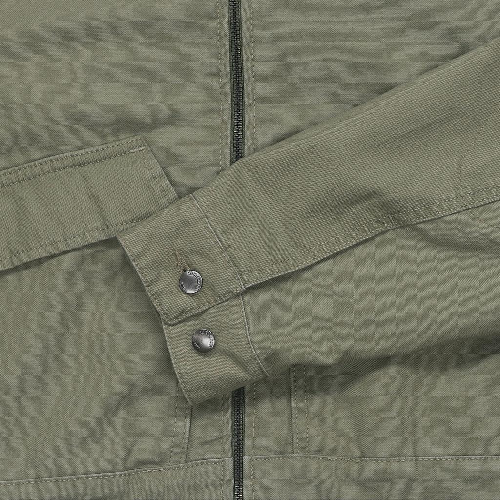Timberland Strafford Solid Color Outdoor Casual Zip Short Collar Work Jacket Women Jacket Green A5VJ7-590