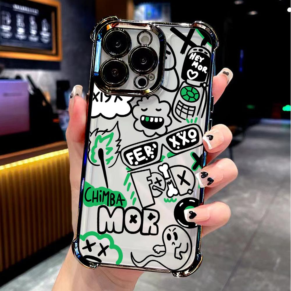 Feid Nitro Jam Ferxxo Plating Phone Case For Xiaomi Redmi A3 14C 13C 12C K50 A1 Note 14 13 12 11 10 9S Pro Plus 4G 5G Anti Fall