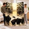 Flannel Fleece Blanket with Elden Ring Design, Soft Lightweight Throw for Bed Sofa Travel