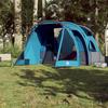 Tunnel Tent for 4 Persons Blue Waterproof