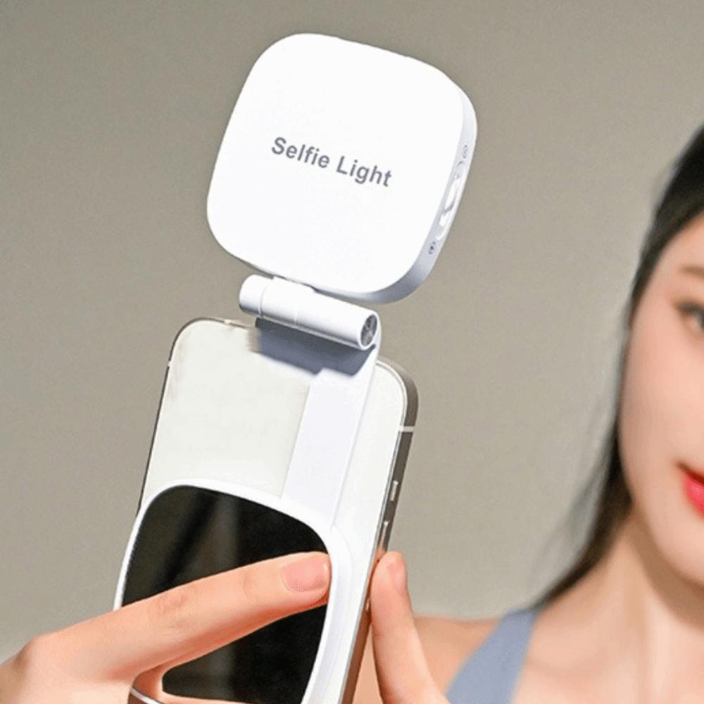 3 Color Magnetic Phone Selfie Light Folding LED Phone Fill Light  Makeup Photography