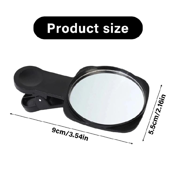 ABS Selfie Mirror Clip On Designs for Phone Rear Camera Photography Include Protective Storage Case and Cleaning Cloth