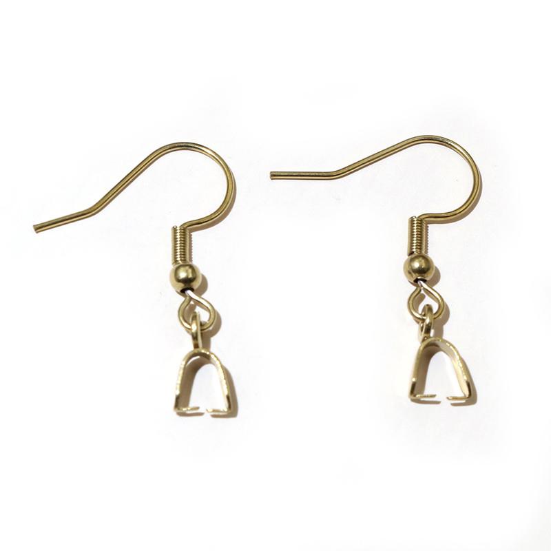 10pcs Earring Hooks Clips with Pinch Clasp for Earrings Stainless Steel Craft DIY Jewelry Making Accessories Findings