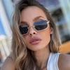 Small Square Sunglasses Narrow Shades Eyewear Fashion Sun Glasses  Selfie