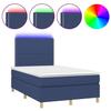 VidaXL Slatted Bed Base with Mattress and LED, Upholstered Bed, Double Bed, Adult Bed for Interior Bedroom, 3135347