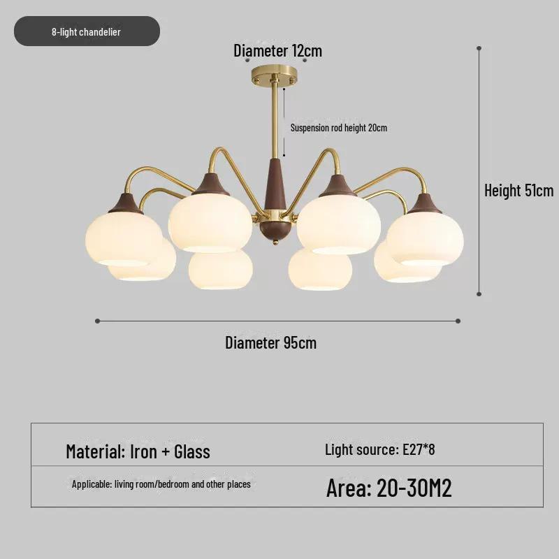 "French-Japanese Wabi-Sabi Style Chandelier: Bauhaus-Inspired Medieval Design for Living Room, Bedroom, or Restaurant"