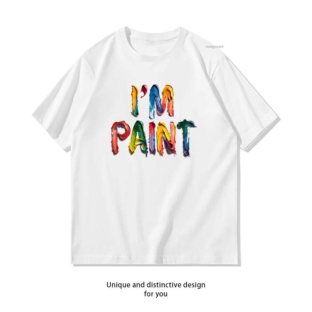 Im Paint Classic couple Shirt Unisex Unisex Summer Oneck Breathable Graphic T Shirts Casual Simple S3XL streetwear