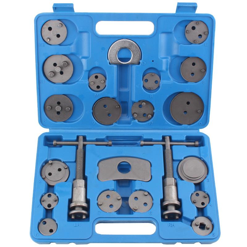 13/22pcs Car Disc Brake Caliper Pump Return Tool Set Wind Back Kit Automobile Brake Pad Replacement Garage Repair Tools 22pcs