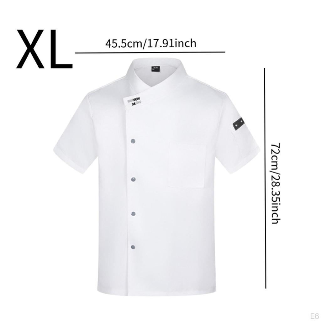 Chef Coat Jacket Apparel Clothes for Restaurant Culinary School Kitchen Hotel