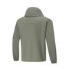Li-Ning Urban Outdoor Series Solid Color Zip-Up Hooded Loose Breathable UV Protection Sun Protection Jacket Men Jackets Tea-Green AFDV461-6
