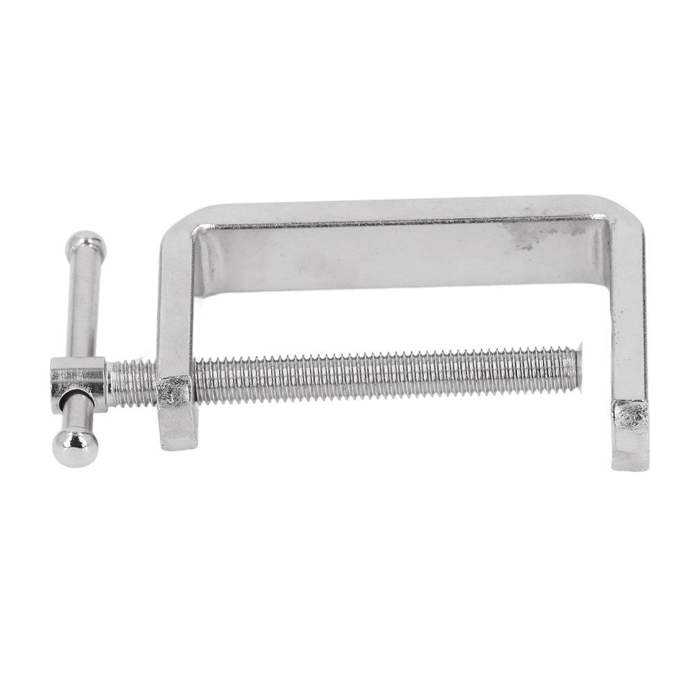 2 PCS Wide Jaw Opening C Clamp Multiple Sizes Carbon Steel Tiger Clamp Heavy Duty Clamp 0-46mm