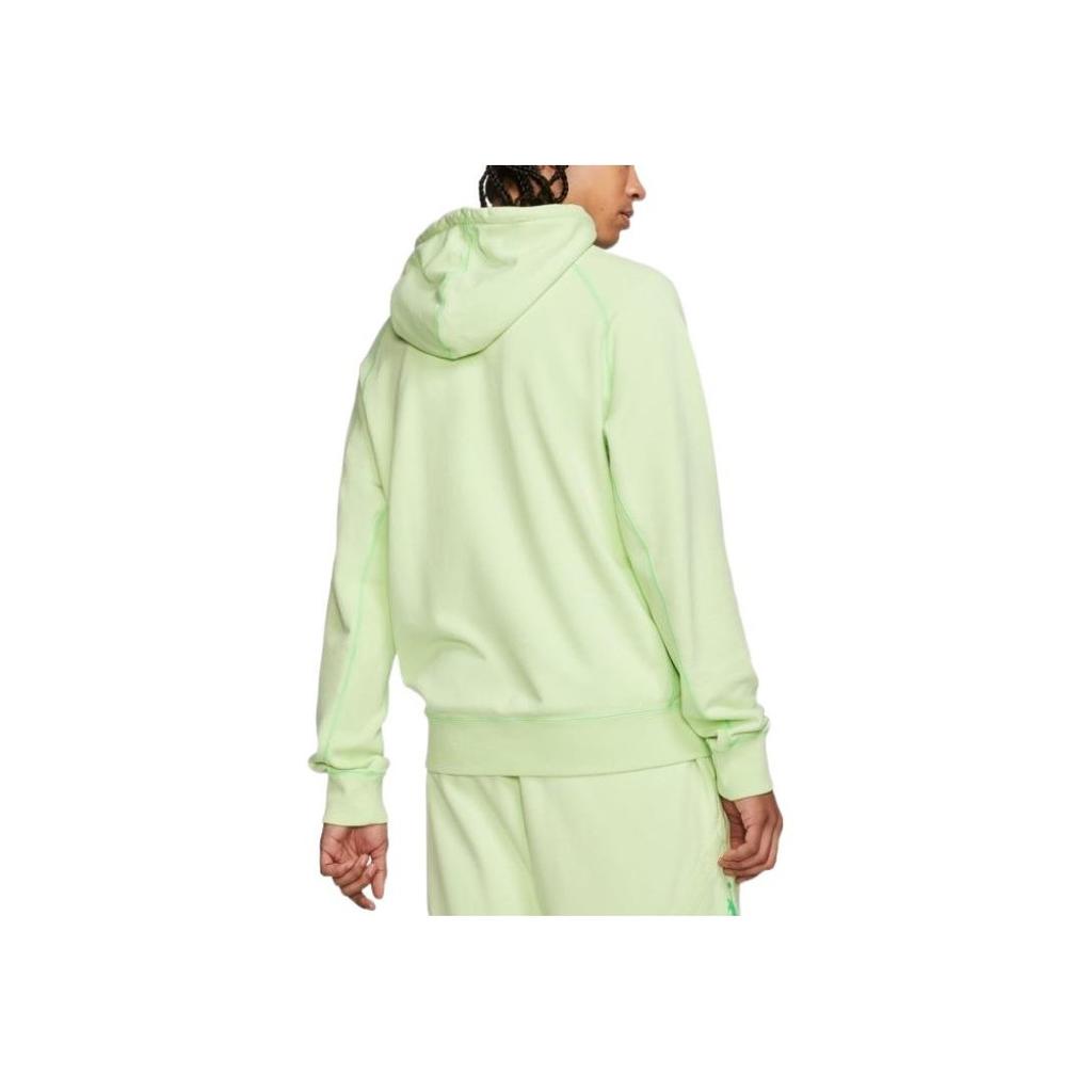 Jordan Wings Logo Solid Hoodie Pullover Long Sleeve Sweatshirt Men Tops Green CD4567-380