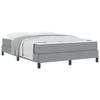 Letto a Doghe con Materasso Grigio Chiaro 140 x 200 cm Tessuto
