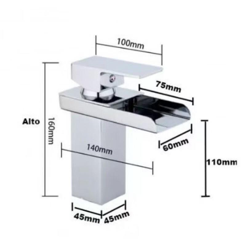 Handun Black Wide Mouth Basin Faucet