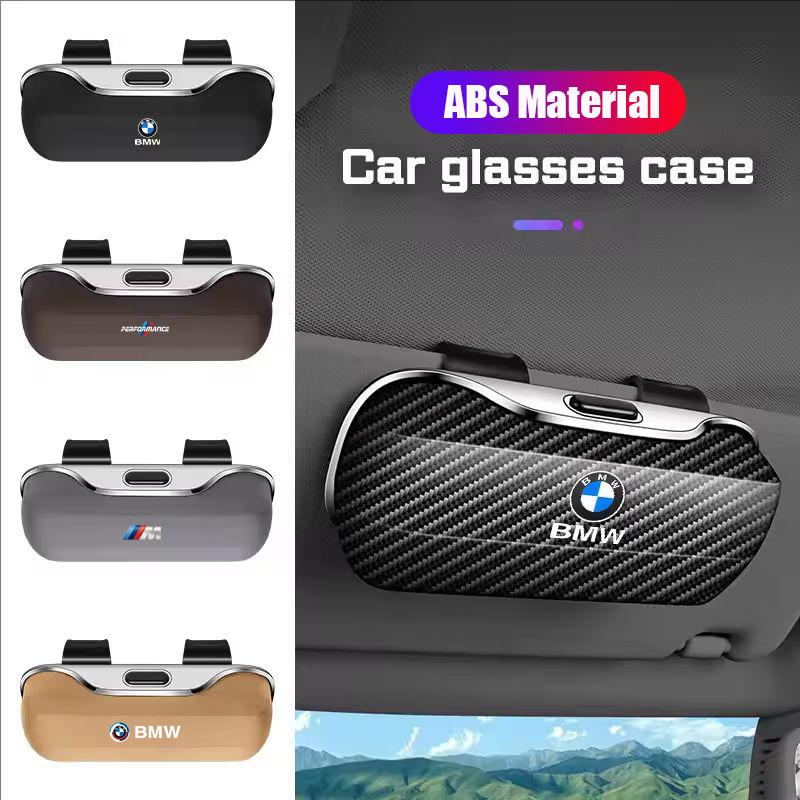 For BMW 1 2 3 4 5 6 7 Series X1 X2X3X4 X5 F48 E70 E90 E60 G30 G20 Press Switch Car Glasses Box Sun Visor Glasses Holder/ Sticker ER4