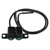 Universal Motorcycle Light Switches Mount with Green LED Indicator Hassle Free Setups Bike Handlebar Light Control Switches