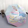 1pc Cinnamoroll Birthday Cake with Automatic Opening Umbrella - Portable Folding Design, 8-Bone Iron Frame Outdoor Umbrella, Perfect Gift for Fans, Tr