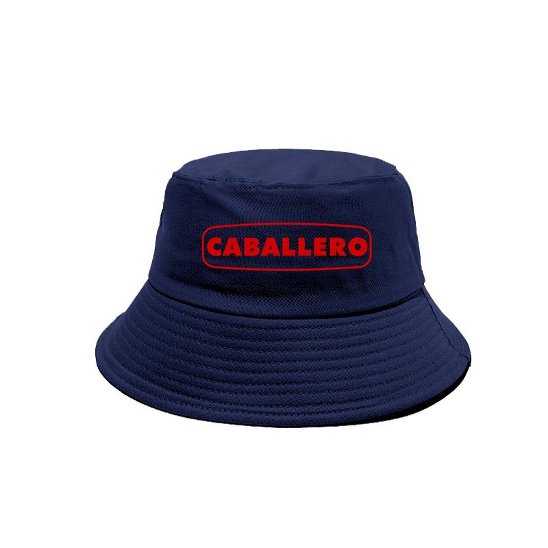 Caballero Bucket Hat Cap Unisex Women Unisex Panama Cap Outdoor Summer Cotton Caballero Motorcycle Bob Caps MZ