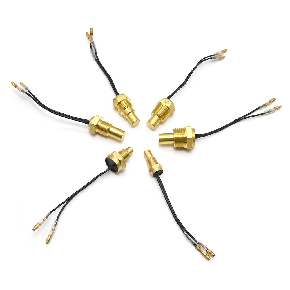 12V/24V Wassertemperatursensor Temperaturgeber 50K Kopfstecker 10MM 12MM 14MM 16MM Für Auto LKW Anzeige Elektrisches Messgerät NPT 3/8 1/8