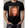 Moda Uomo T-shirt da Uomo Stampata 3D Girocollo Manica Corta Trendy Streetwear