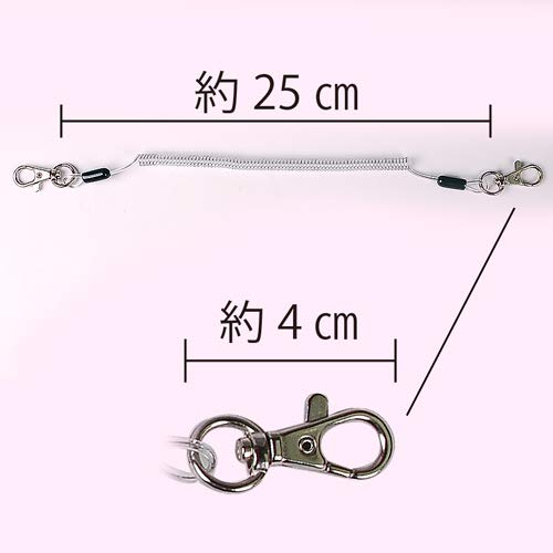 Good-L Coil Key Chain 250 with Reinforced Wire [Slim Clear]