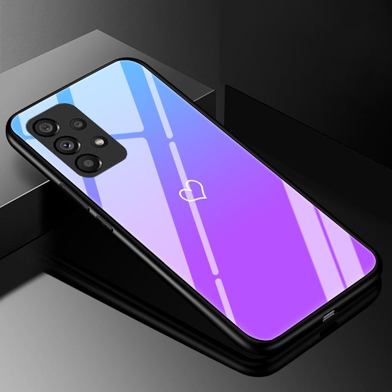 Tempered Glass Phone Case For Samsung Galaxy A31 A51 A71 5G A10 A10S A20 A30 A30S A50 A50S A70 Capa Luxury Hard Back Bumper