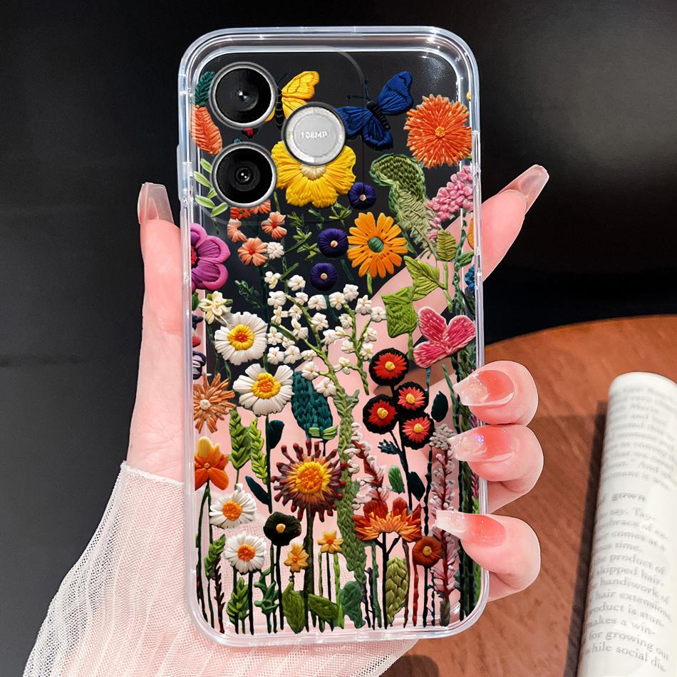 Phone Case For Honor 600 Lite 500 Smart 5G Cute Fish Bubble Phone Cover Soft Transparent Silicone Anti Slip Lightweight Funda