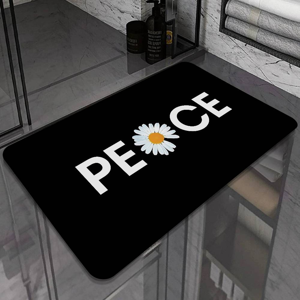 G-G-Dragon P-Peaceminusone Floor Mat INS Style Soft Bedroom Floor House Laundry Room Mat Anti-skid Household Carpets