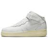 Air Force 1 07 Mid Weiß Canvas Damen Sneaker Summit-White Pearl-White Schwarz DZ4866-121