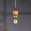 Dinosaur Duo Mei Cultural Sandalwood Necklace Pendant Accessories for DIY Projects