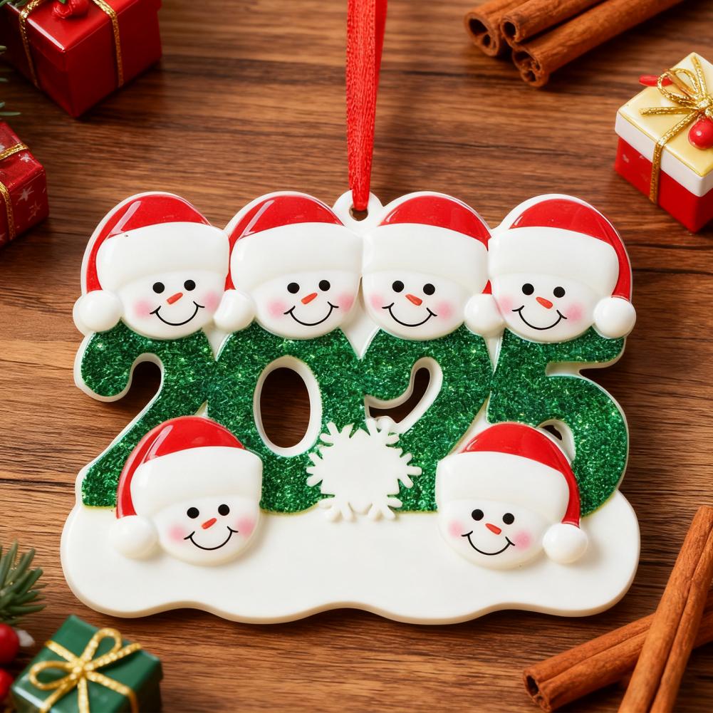 Christmas Tree Hanging Decor Custom Family Snowman Ornaments for Xmas Tree Decor Personalized Christmas Ornaments 2025 Unique