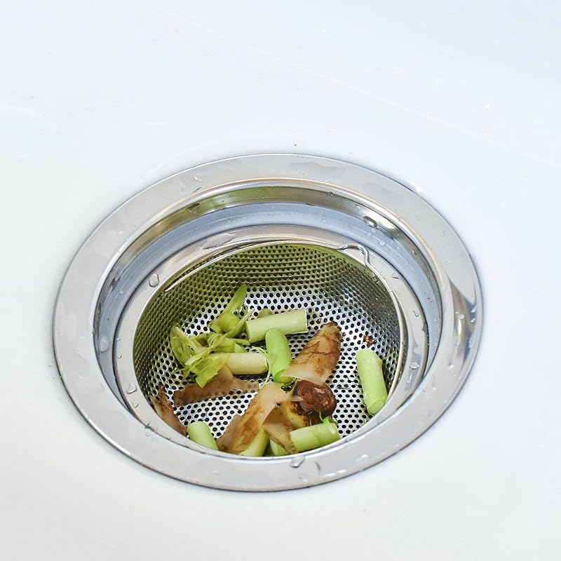 Wahei Freiz SUI-6059 Shallow Drain Strainer, Stainless Steel, Matte Silver