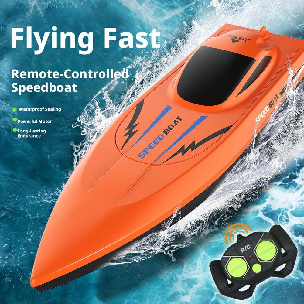 Super Powered 2.4G Wireless Remote Control Speedboat Dual Motor Electric Boat Toy for Boys And Children