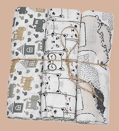 Cloth Diapers, 3 Pieces (set )