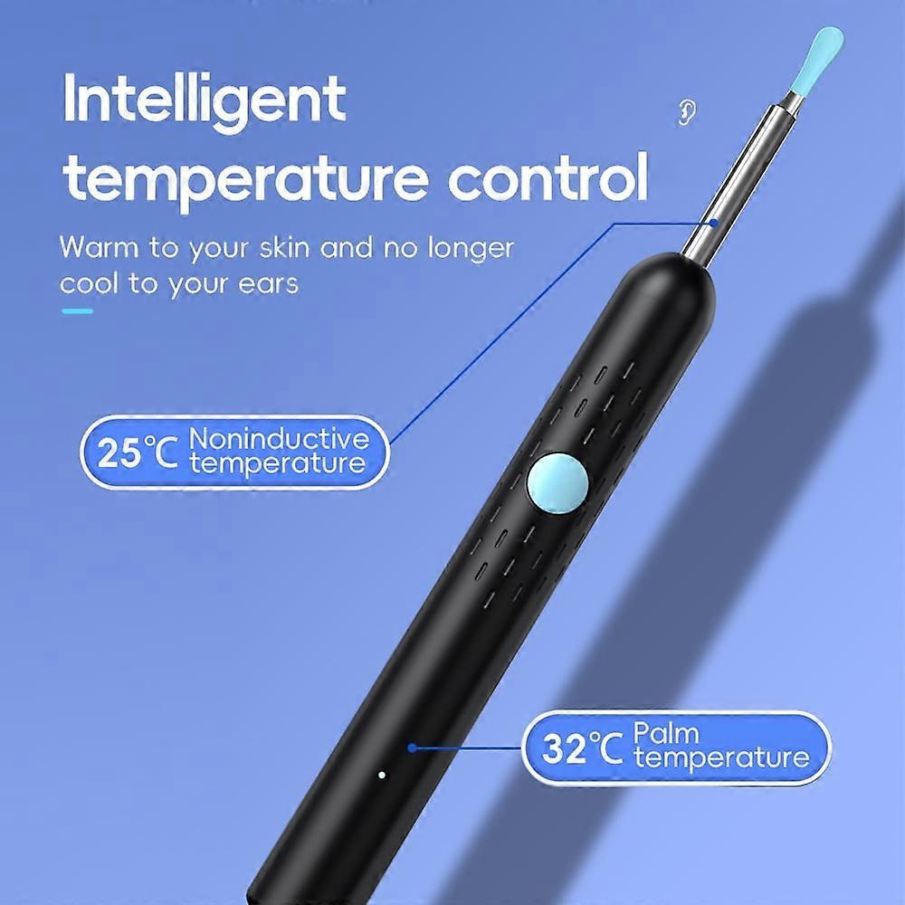 Ear Wax Removal Tool Ear Cleaner with Camera,HD Smart Visual Ear Wax Remove Kits with 9 PCS,Ear Set for Adult Children Type-C Charging