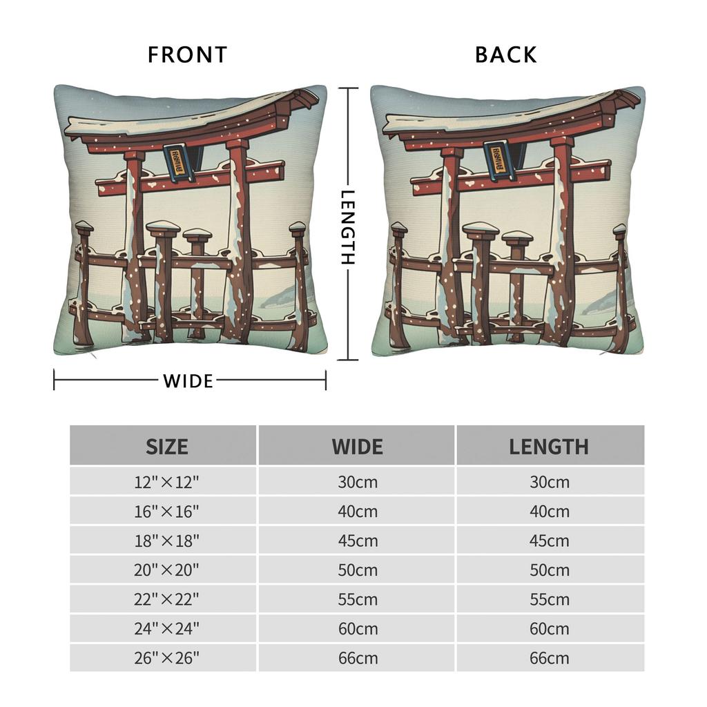 Art Japanese Ukiyo-e Pillow Case  Soft Pillow Cover For Office Car Home Decor Funny Pillowcases