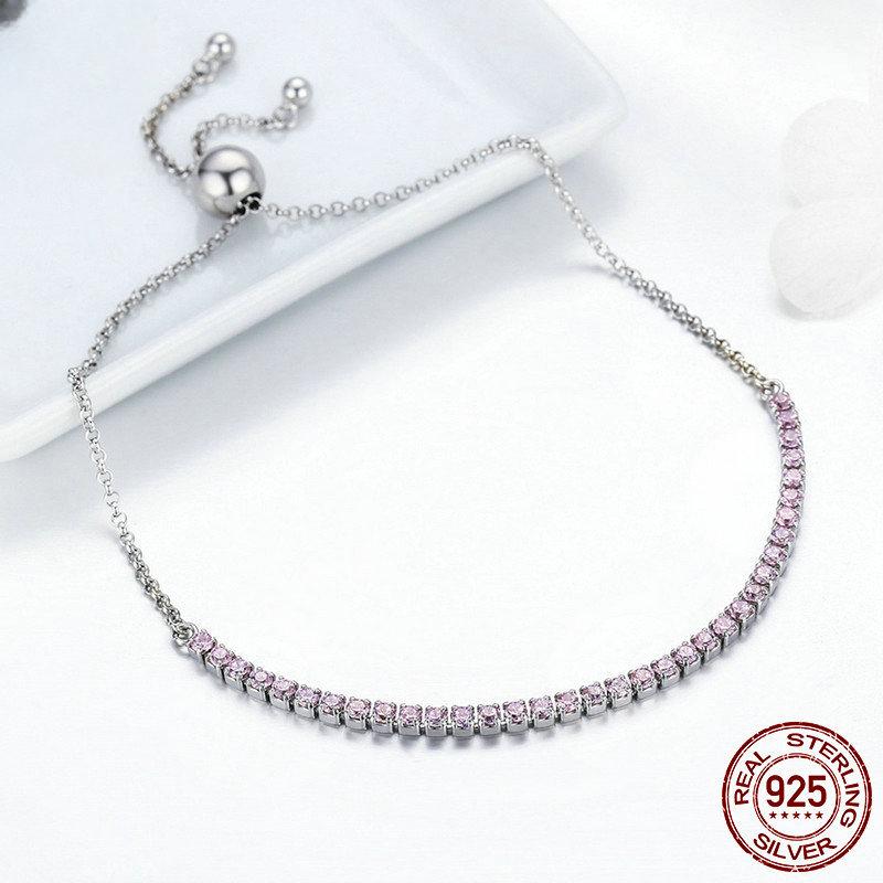 Verstellbares Box-Armband aus Sterlingsilber S925 für Damen, schlichtes und hochwertiges Temperament-Armband