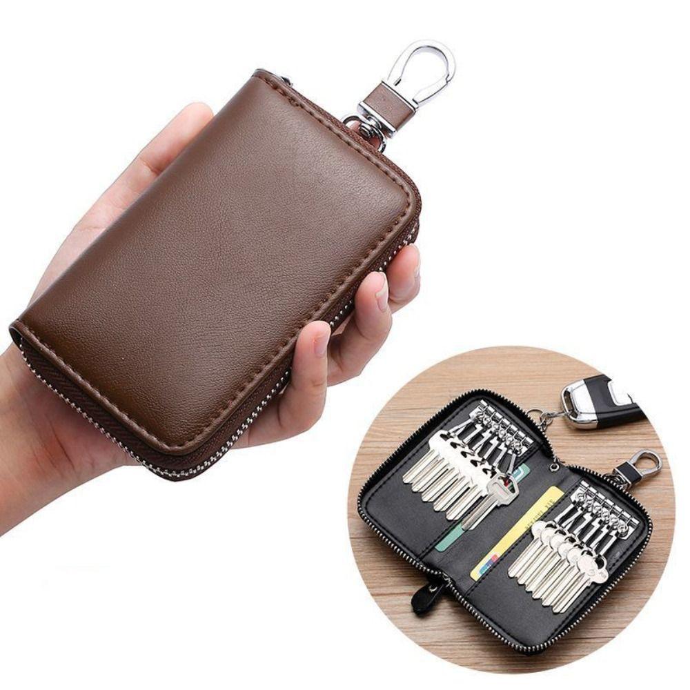 Retro Car Key Wallet Portable Key Storage Pouch Lightweight Key Organizer Business Use