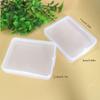 1Pcs Plastic Desktop Container Case Stickers Collection Photocard Holder Transparent Storage Box