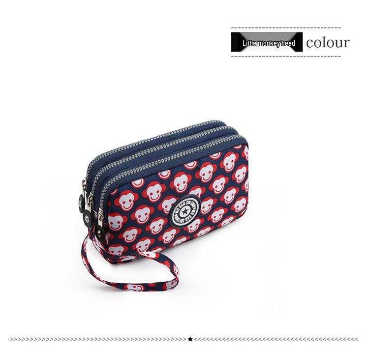 

Женский клатч в корейском стиле 2025: Вместительный трехслойный кошелек на молнии, кошелек для монет и кошелек для телефона