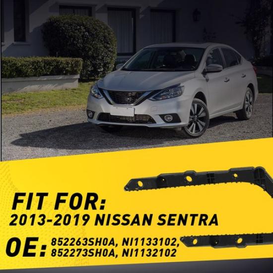Bumper Bracket Retainer Support 2013- Kit For Rear Nissan Sentra Right Left
