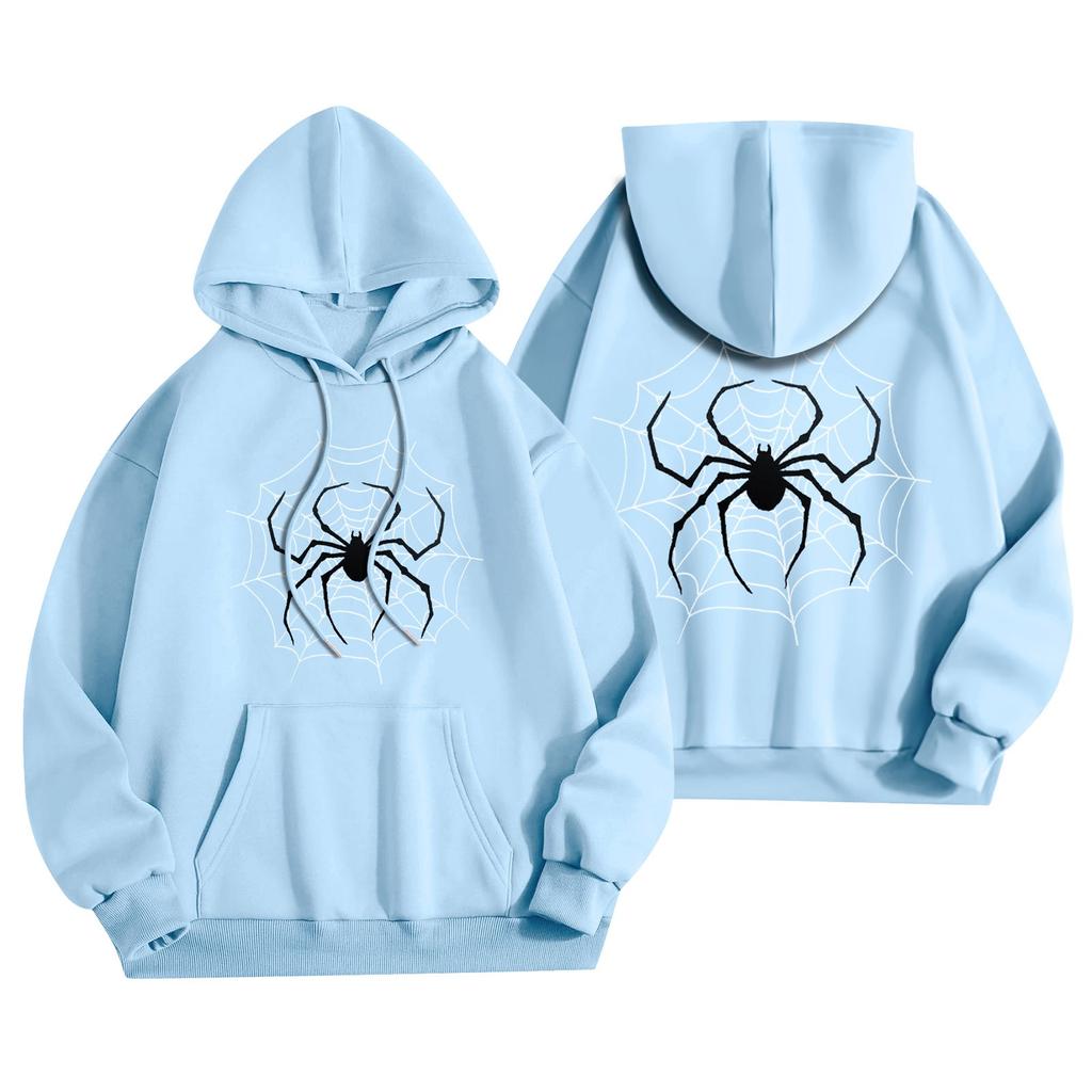 Women's Clothing Autumn Winter Halloween Round Neck Long Sleeve Large Loose Plush Thickened Sweater Top