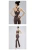 Women's Summer Yoga Tank Top with Chest Pads - Professional, High-End, Long Sleeveless Pilates Fitness Set