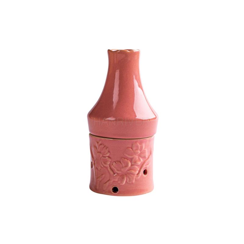 

Pink Ceramics Moxibustion Box Protable Massage Face Acupuntura Point Moxa Rolls Burner Chinese Guasha Heating Therapy